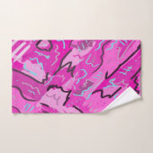 Roze! Fun met Abstracte kunst Bad Handdoek (Handdoek)
