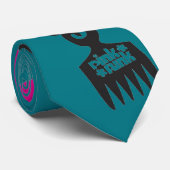 Roze Funk Afro Chick Stropdas (Opgerold)