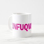 Roze Funk ongekende Mok (Voorkant links)