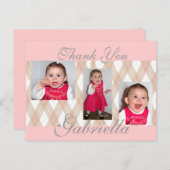 Roze gabbys 1... briefkaart (Voorkant / Achterkant)