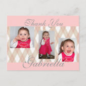 Roze gabbys 1... briefkaart (Voorkant)