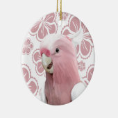 Roze Galah Cockato Keramisch Ornament (Rechts)