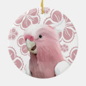 Roze Galah Cockato Keramisch Ornament (Achterkant)