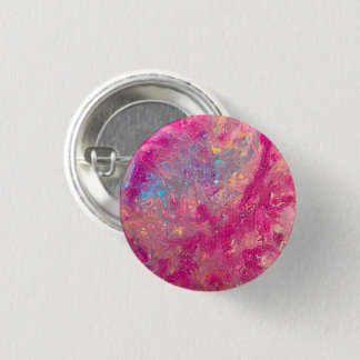 Roze Galaxy badge Ronde Button 3,2 Cm