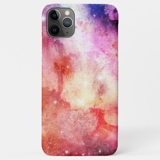 Roze Galaxy Hoesje-Mate iPhone Case (Achterkant)