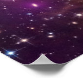 Roze galaxy Nebula Universe Supernova Stars Night Poster (Hoek)