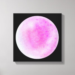 Roze Galaxy Orb – Roze en Witte Canvas Print