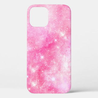 Roze Galaxy Universe iPhone 12 Hoesje