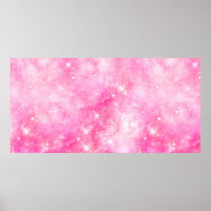 Roze Galaxy Universe Poster