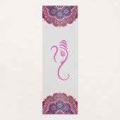 Roze Ganesha en Mandalas Yoga Mat (Voorkant)