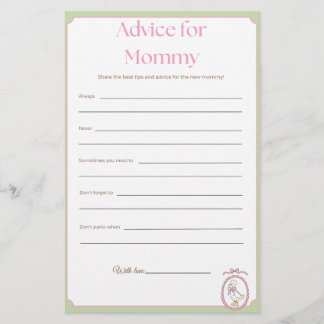 Roze Gans Baby Shower Advies voor Moeders Gamekaar