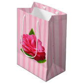 Roze Gardenia Medium Cadeauzakje (Voorkant Gekanteld)