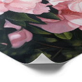 Roze Gardenias Bloemenkunst Print Poster (Hoek)