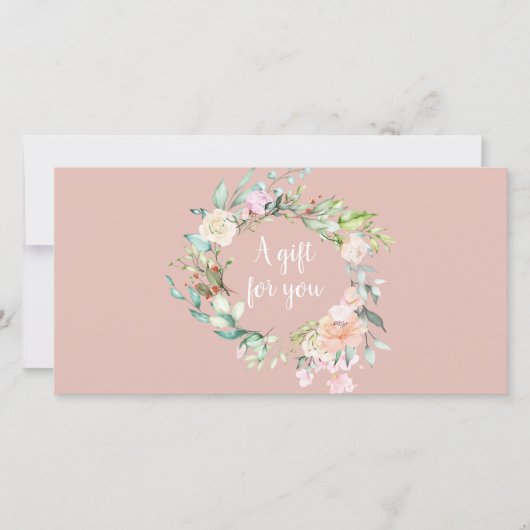 Roze Garland Roze Zakelijk Giftcertificaat (Voorkant)