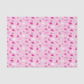 Roze gebatterde Longhorns patroon Tissuepapier (Voorkant)