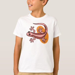 Roze Gecko Kids T-Shirt – Leuke Kleurrijke Hagedis
