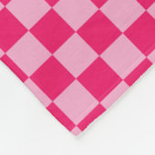 Roze gecontroleerd fleece deken (Hoek)