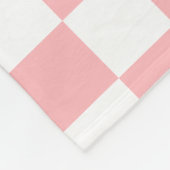 Roze gecontroleerd fleece deken (Hoek)