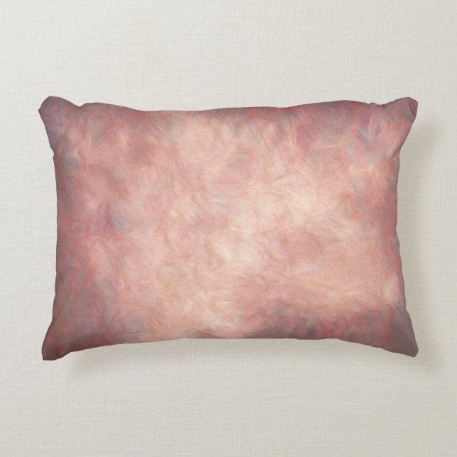 Roze Gedempt Accent Kussen (Voorkant)