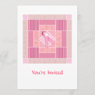 Roze gedenkteken voor borstkanker kaart