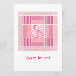 Roze gedenkteken voor borstkanker kaart