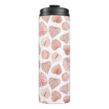 Roze gedroogde bladeren