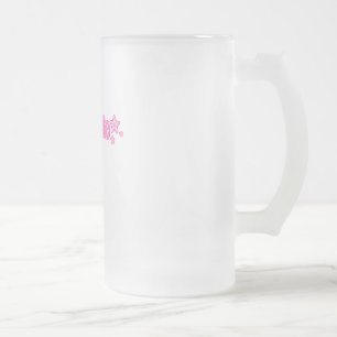 Roze Geekette Matglas Bierpul