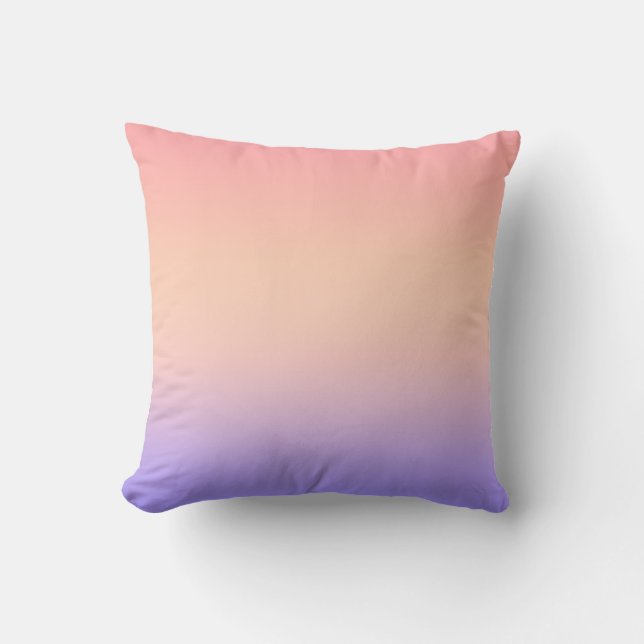 Roze geel en paarse gradiënt kussen (Voorkant)