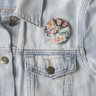 - roze - geel land - griepachtige smaak ronde button 5,7 cm