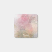 Roze Geel Roses Waterverf Mix Monogram Post-it® Notes (Voorkant)