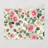  roze geel rozen Moederdag Feestdagenkaart (Voorkant)