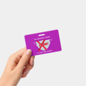 Roze | GEEN GEZICHTSMASKER NODIG Badge (Handheld)