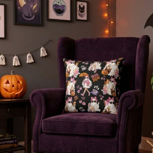 Roze Geest Meisje Halloween Lief Griezelig voor Ti Kussen