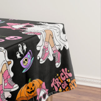 Roze Geest Meisje Halloween Schattig Griezelig Tafelkleed