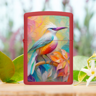 Roze gefactureerde rode borst fantasie vogel