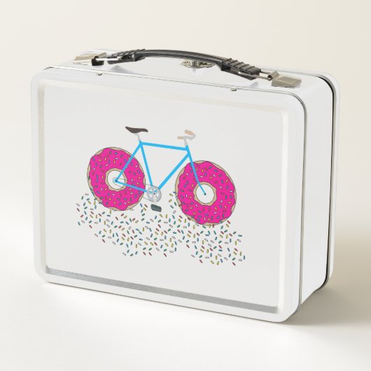 Roze geglaasde Donut Wheels-fiets met sprinken (Achterkant)