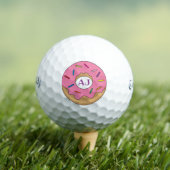 Roze Geglazuurde Donut met Sprinkles Golfballen (Insitu Shirt)