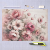 Roze  geïnspireerd bloemweefselpapier tissuepapier (Craft)