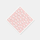 Roze Geiten Papieren servetten (Hoek)