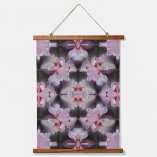 Roze gekaarde irisventilator Abstract Hangend Wandkleed