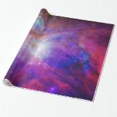 Roze gekleurde Orion Nebula Cadeaupapier (Uitgerold)