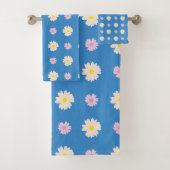 Roze gele dagen in een donker flessenband B Bad Handdoek (Insitu)