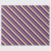 Roze, gele en blauwe strepen cadeaupapier (Vlak)