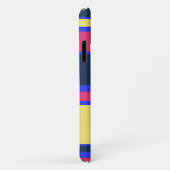 Roze, gele en blauwe strepen Case-Mate iPhone case (Achterkant/rechts)