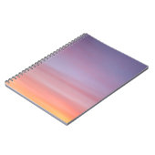 Roze, gele en paarse troebele hemel notitieboek (Linkerzijde)