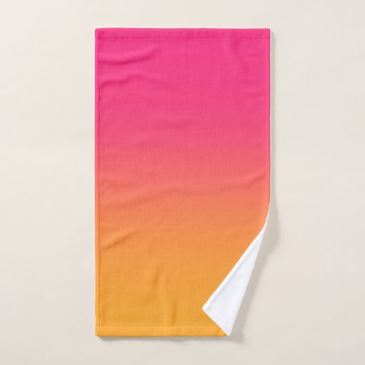 Roze gele gradiënt handdoek (Handdoek)
