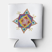 Roze gele Mandala Blikjeskoeler (Voorkant)