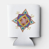 Roze gele Mandala Blikjeskoeler (Achterkant)