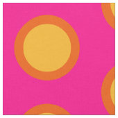 Roze gele Oranje polaire dot gecomprimeerd katoenw Stof (Close Up)