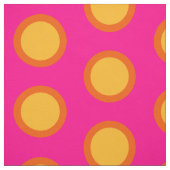 Roze gele Oranje polaire dot gecomprimeerd katoenw Stof (Swatch)